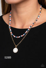 Load image into Gallery viewer, Paparazzi “High School Reunion” Blue Necklace Earring Set - Paparazzi Accessories