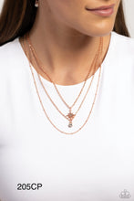Load image into Gallery viewer, Paparazzi “Trendy Twinkle” Copper Necklace Earring Set - Paparazzi Accessories