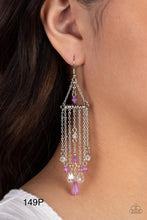 Load image into Gallery viewer, “Marina Breeze” Purple Dangle Earrings - Paparazzi Accessories