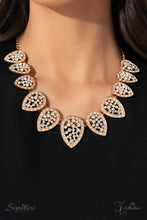 Load image into Gallery viewer, “The Cody Zi Collection” Gold Necklace Earring Set - Paparazzi Accessories