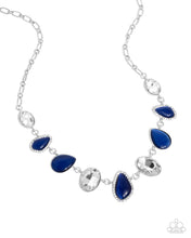 Load image into Gallery viewer, Paparazzi “Royal Ready” Blue Necklace Earring Set - Paparazzi Accessories