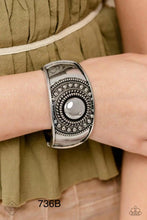 Load image into Gallery viewer, Paparazzi “Gorgeous Gypsy” Silver Hinge Bracelet - Cindysblingboutique