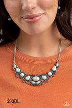 Load image into Gallery viewer, Paparazzi “EYE Wish I May” Blue Necklace Earring Set - Paparazzi Accessories