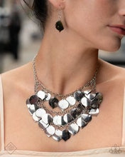 Load image into Gallery viewer, Paparazzi “Intrepid Icon” Silver Necklace Earring Set - Paparazzi Accessories