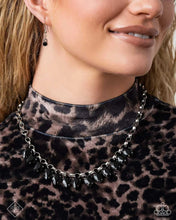 Load image into Gallery viewer, “Vicious Vibrancy” Black Necklace Earring Set - Paparazzi