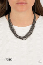 Load image into Gallery viewer, Paparazzi “Free to CHAINge My Mind” Black Necklace Earring Set - Cindysblingboutique