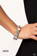 Load image into Gallery viewer, Paparazzi “Fashion Fairy Tale” White Stretch Bracelet - Paparazzi Accessories