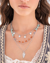 Load image into Gallery viewer, Paparazzi “Assertive Admiral” Blue Necklace Earring Set - Paparazzi Accessories