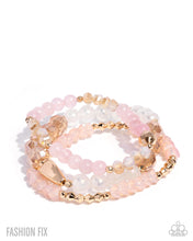 Load image into Gallery viewer, Paparazzi “Proper Play” Pink Stretch Bracelet Set - Paparazzi Accessories