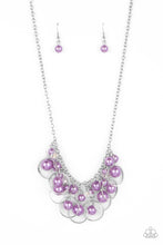Load image into Gallery viewer, Paparazzi “Ballroom Bliss” Purple Necklace Earring Set