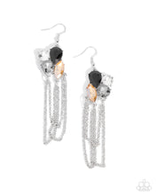 Load image into Gallery viewer, Paparazzi “Decadent Distance” Black Dangle Earrings - Paparazzi Accessories