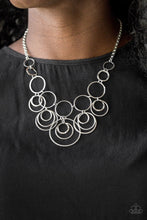 Load image into Gallery viewer, Paparazzi &quot;Break The Cycle&quot; Silver Necklace Earring Set
