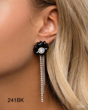 Load image into Gallery viewer, Paparazzi “Floral Fuel” Black Post Earrings - Paparazzi Accessories