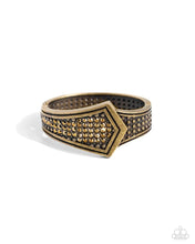 Load image into Gallery viewer, Paparazzi “Order of the Arrow” Brass Hinge Bracelet - Paparazzi Accessories
