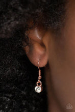 Load image into Gallery viewer, Paparazzi “State of the HEART” Copper Necklace Earring Set - Paparazzi Accessories