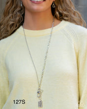 Load image into Gallery viewer, “Dreamy Direction” Silver Lanyard Earring Set - Paparazzi Accessories