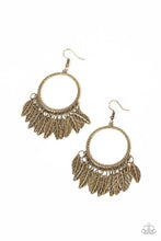 Load image into Gallery viewer, “FOWL Tempered” Brass Dangle Earrings - Paparazzi