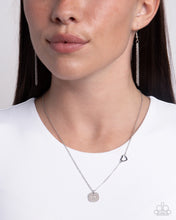 Load image into Gallery viewer, Paparazzi “When Can I See You Again?” Silver Necklace Earring Set - Paparazzi Accessories