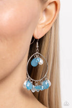 Load image into Gallery viewer, Paparazzi “Elite Expression” Blue Dangle Earrings - Paparazzi Accessories