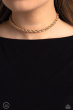 Load image into Gallery viewer, Paparazzi “Never Lose ROPE“ Gold Choker Necklace
