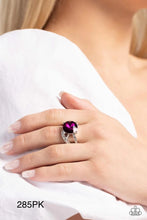 Load image into Gallery viewer, Paparazzi “Scintillating Swirl” Pink Stretch Ring - Paparazzi Accessories