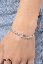 Load image into Gallery viewer, Paparazzi “Sensational Sweetheart” Pink Cuff Bracelet
