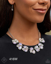 Load image into Gallery viewer, Paparazzi “Fairytale Frost” White Necklace Earring Set - Paparazzi Accessories