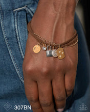 Load image into Gallery viewer, Paparazzi “Serendipitous Suede” Brown Adjustable Clasp Bracelet
