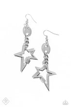 Load image into Gallery viewer, Paparazzi “Iconic Impression” Silver Dangle Earrings - Paparazzi