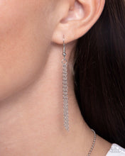 Load image into Gallery viewer, Paparazzi “When Can I See You Again?” Silver Necklace Earring Set - Paparazzi Accessories