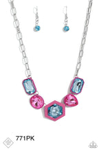 Load image into Gallery viewer, Paparazzi “Evolving Elegance” Pink Necklace Earring Set - Paparazzi Accessories