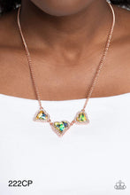 Load image into Gallery viewer, Paparazzi “State of the HEART” Copper Necklace Earring Set - Paparazzi Accessories
