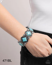 Load image into Gallery viewer, Paparazzi “Noble Nature” Stretch Blue Stretch Bracelet -Paparazzi Accessories