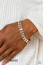 Load image into Gallery viewer, Paparazzi “Darling Debutante” Gold Adjustable Clasp Bracelet - Paparazzi Accessories