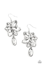 Load image into Gallery viewer, “Radiant Retrospection” White Dangle Earrings - Paparazzi Accessories