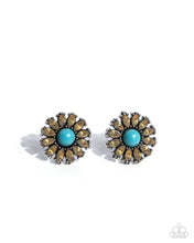 Load image into Gallery viewer, Paparazzi “Santa Fe Showcase” Yellow Post Earrings - Paparazzi Accessories