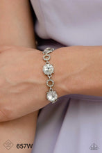 Load image into Gallery viewer, Paparazzi “Once Upon A Treasure” White Clasp Bracelet - Paparazzi Accessories