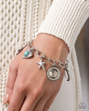 Load image into Gallery viewer, Paparazzi “Technical Token” Blue Adjustable Clasp Bracelet - Paparazzi Accessories