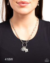 Load image into Gallery viewer, Paparazzi “Stellar Sighting” White Necklace Earring Set - Paparazzi Accessories