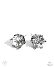 Load image into Gallery viewer, Paparazzi “Forceful Facets” Black Post Earrings - Paparazzi Accessories