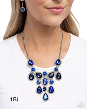 Load image into Gallery viewer, Paparazzi “Dripping in Dazzle” Blue Necklace Earring Set - Paparazzi Accessories