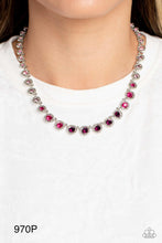 Load image into Gallery viewer, “Kaleidoscope Charm” Purple Necklace Earring Set - Paparazzi Accessories
