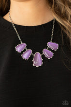 Load image into Gallery viewer, "Newport Princess" Purple Necklace Earring Set - Paparazzi Accessories