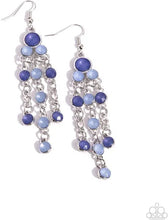Load image into Gallery viewer, Paparazzi “Cascading Clarity” Blue Dangle Earrings - Paparazzi Accessories