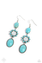 Load image into Gallery viewer, Paparazzi “Carefree Cowboy” Blue Dangle Earrings - Paparazzi Accessories