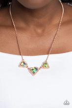 Load image into Gallery viewer, Paparazzi “State of the HEART” Copper Necklace Earring Set - Paparazzi Accessories