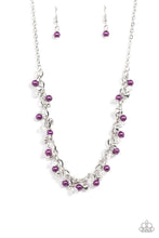 Load image into Gallery viewer, Paparazzi “Soft-Hearted Shimmer” Purple Necklace Earring Set - Paparazzi Accessories