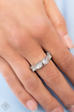 Load image into Gallery viewer, Paparazzi “Wedded Bliss” White Stretch Ring - Paparazzi Accessories