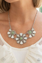 Load image into Gallery viewer, Paparazzi “Aquatic Garden” Green Necklace Earring Set - Paparazzi Accessories