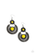 Load image into Gallery viewer, Paparazzi “A Wild Bunch” Yellow Dangle Earrings - Paparazzi Accessories
